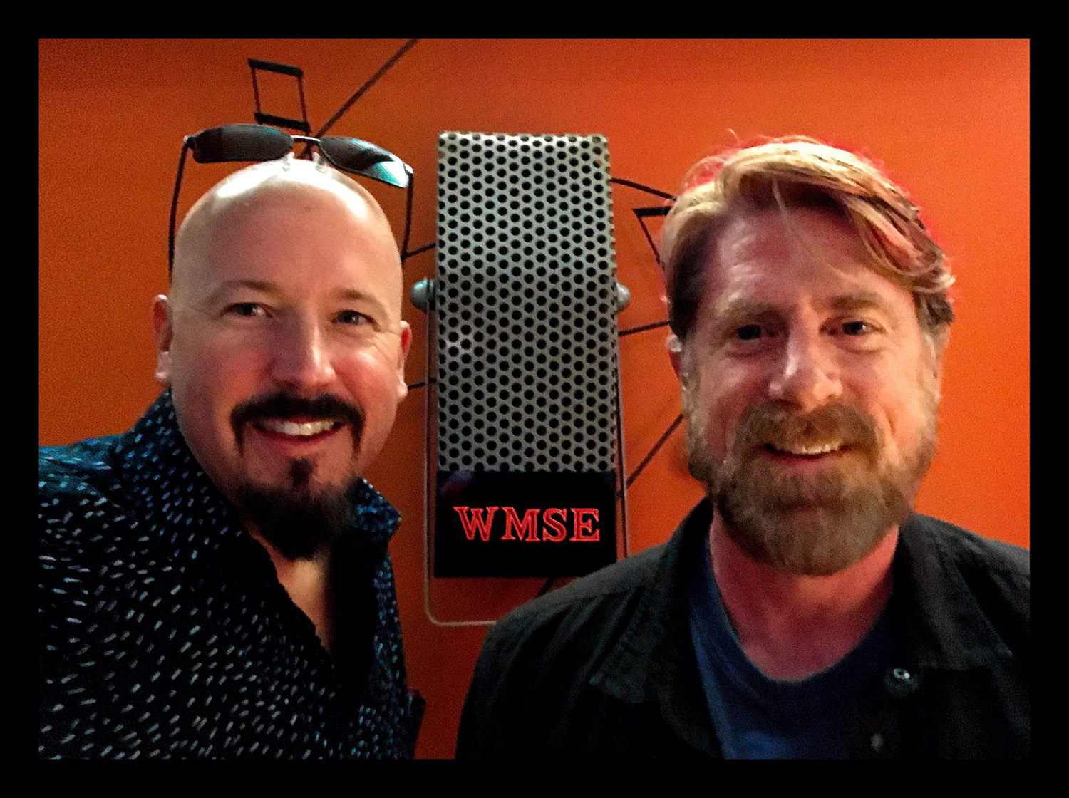 DAVID AND JON JENKINS ON THE AIR AT WMSE IN MILWAUKEE