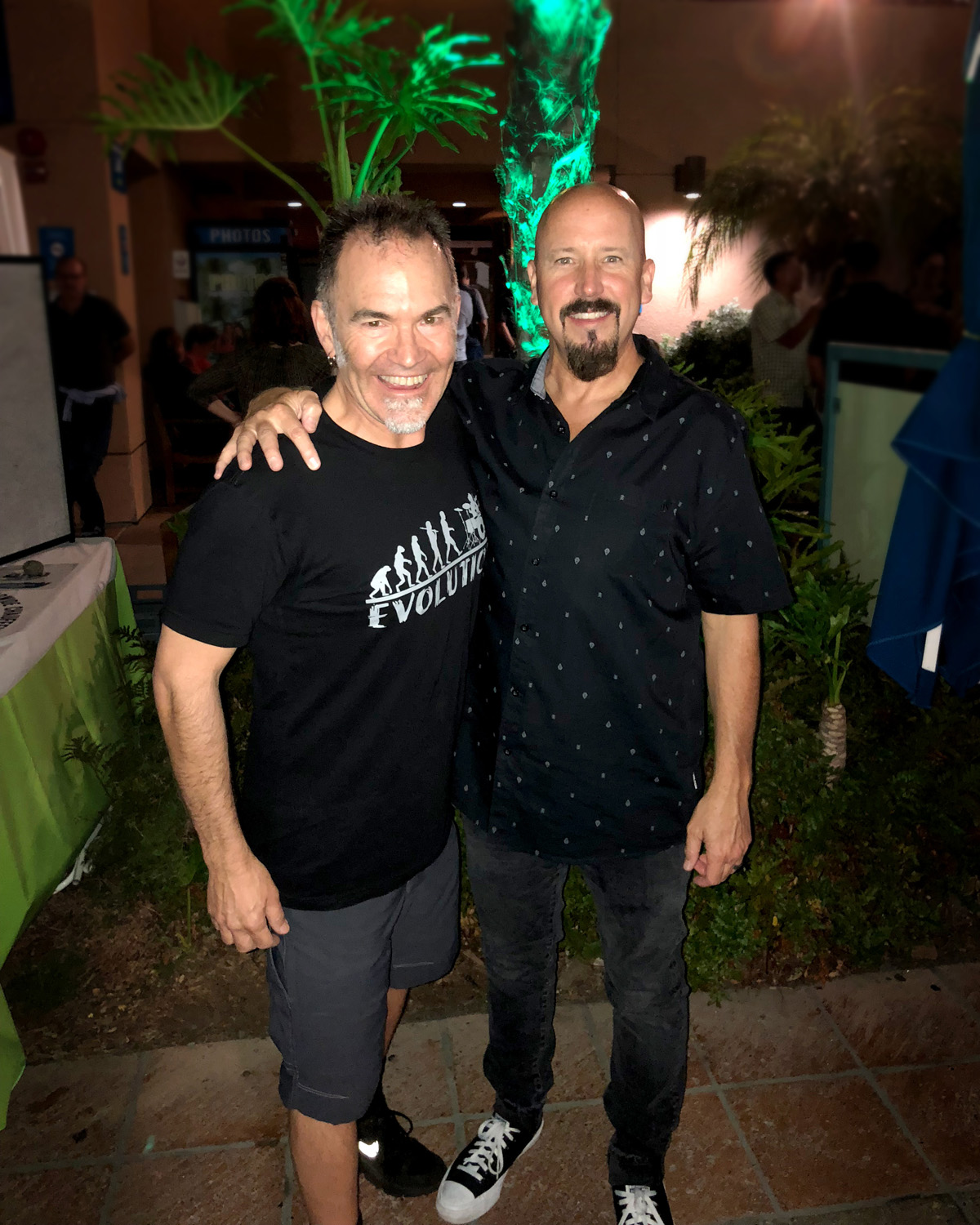 MONSTER DRUMMER RICK STOJAK AND DAVID HELPLING IN LA JOLLA CA